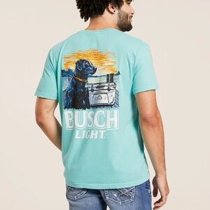 Busch Light Mans Best Friend Cooler Short Sleeve T-Shirt XL